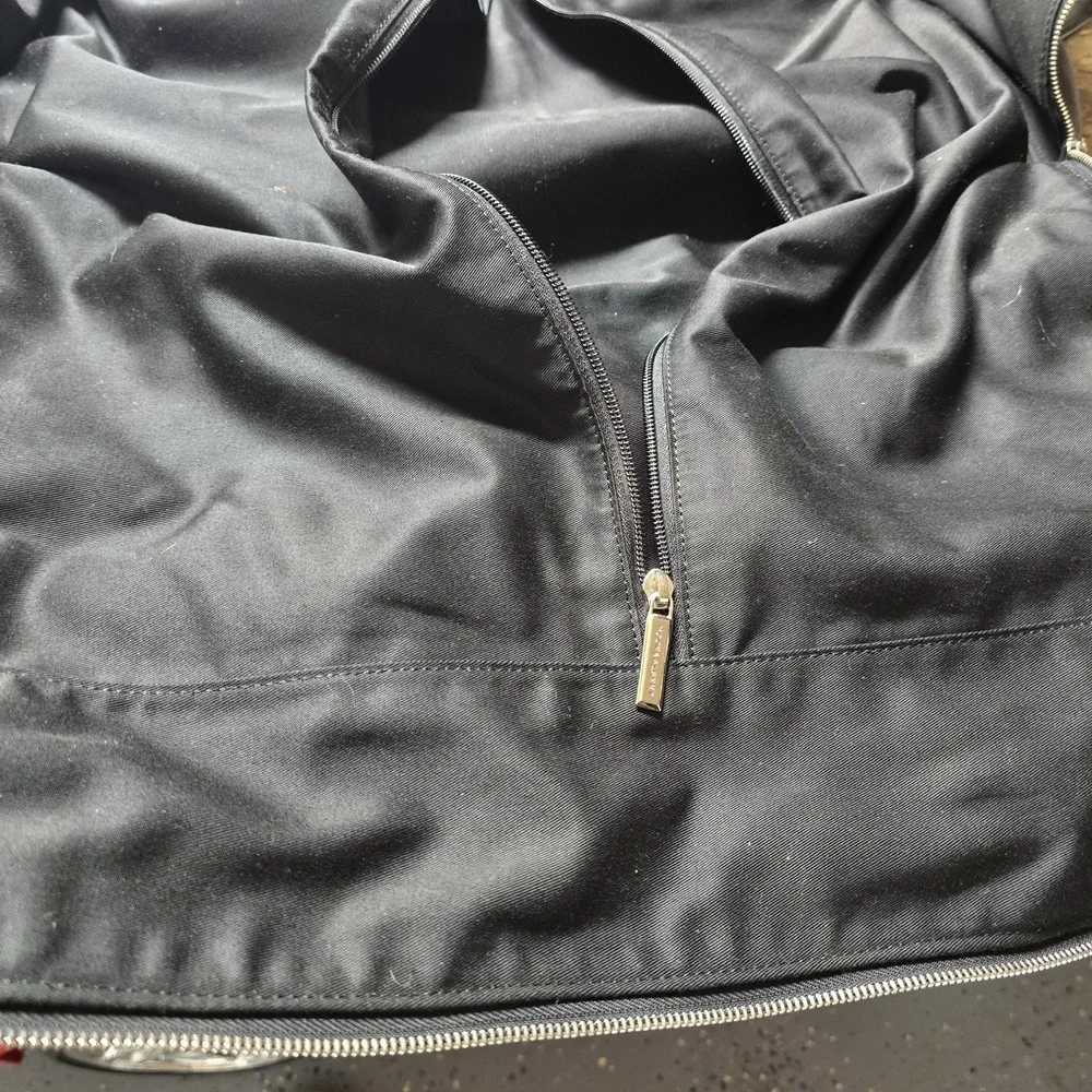 Hook & Albert Grey Waxed Canvas Garment Weekender Bag Travel Carry-On Duffel